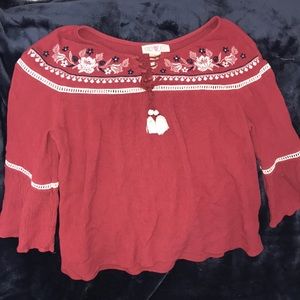 Girls Kandy Kiss Blouse Size Large, Like New